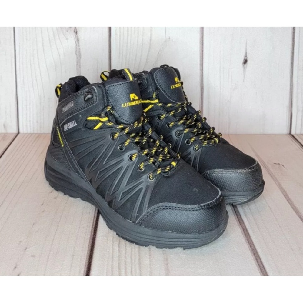 Lumberjack Soft Shell Waterproof Outdoor Boots Black Women's Size 6.5